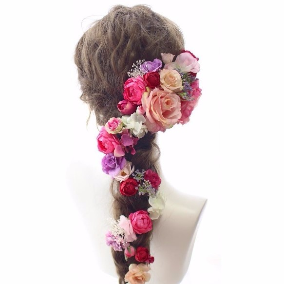 head dress* rich pink rose 1枚目の画像