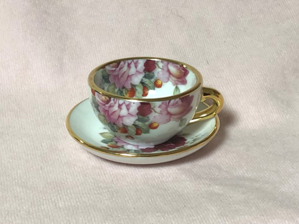 微型餐具Amai Rose&#39;s Cup＆Saucer 第2張的照片