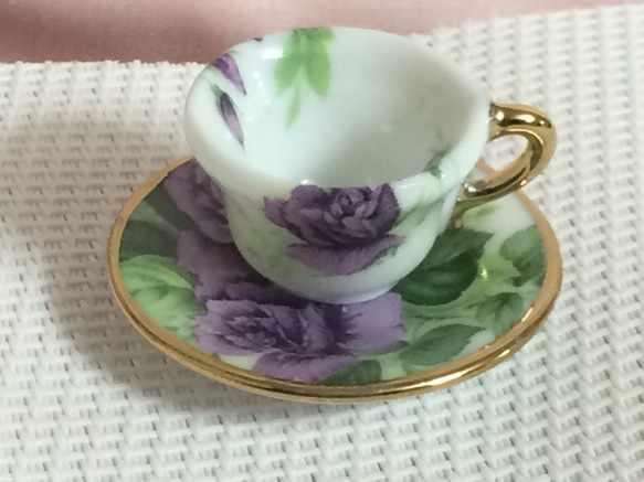 クラウンスタッフォードシャー 小花の可愛いミニチュアティーセット