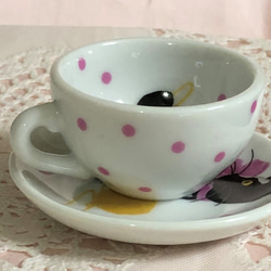 微型餐具Ribon Nyanko Cup＆Saucer 第4張的照片