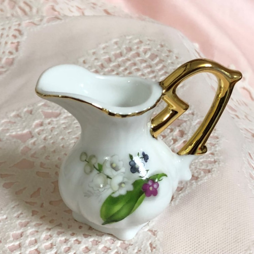 美品】 サルグミンヌ ピシェ 鈴蘭 ツバメ フランスアンティーク