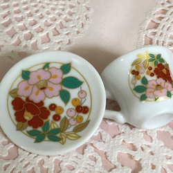 微型餐具Ganbare日本小杯子和碟子 第4張的照片