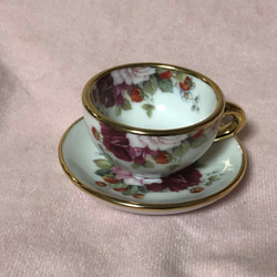 微型餐具Amai Rose&#39;s Cup＆Saucer 第2張的照片