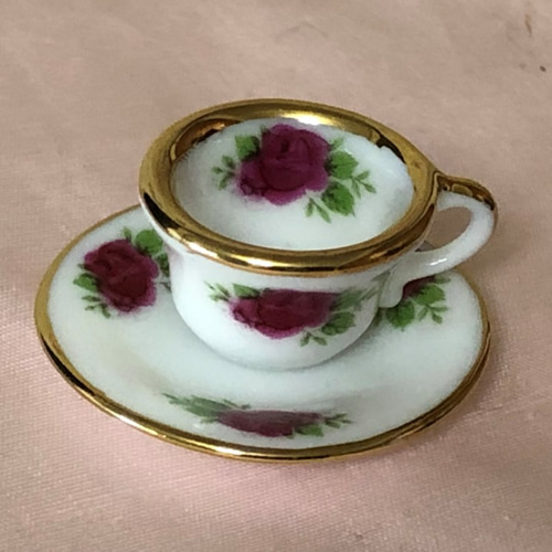 クラウンスタッフォードシャー 小花の可愛いミニチュアティーセット