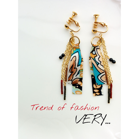 トレンドのスカーフイヤリング イヤリング・ノンホールピアス VERY  