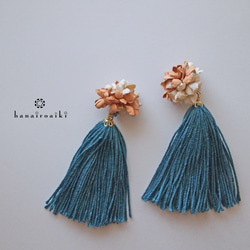 kusudama チタンピアス　2way　hanairoaiki 1枚目の画像