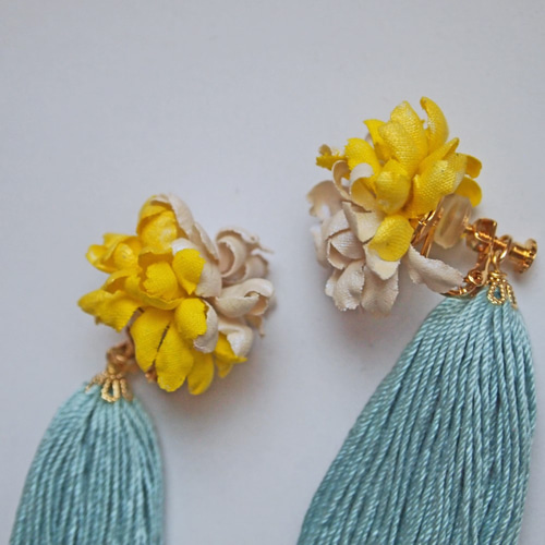kusudama イヤリング hanairoaiki イヤリング・ノンホールピアス