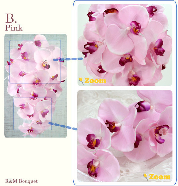 　　　清楚な胡蝶蘭キャスケードブーケ❤❤
2色 4枚目の画像