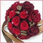 真紅のバラブーケ　❤プリザ入り