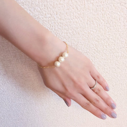 【sale】cottonpearl bracelet 3枚目の画像