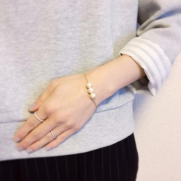 【sale】cottonpearl bracelet 4枚目の画像