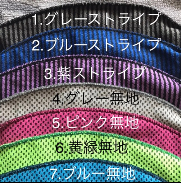 クールタオルからスポーツ用マスク2個セットゴム紐無しver 5枚目の画像