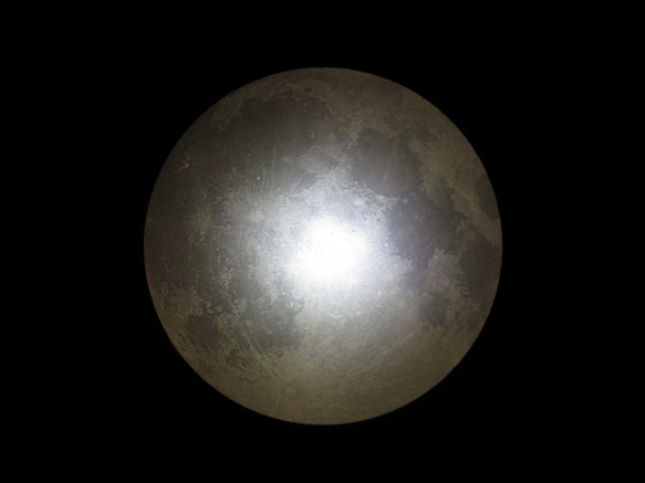 月の標本　ランプ　黒額（白/黄色光）G004WY 5枚目の画像