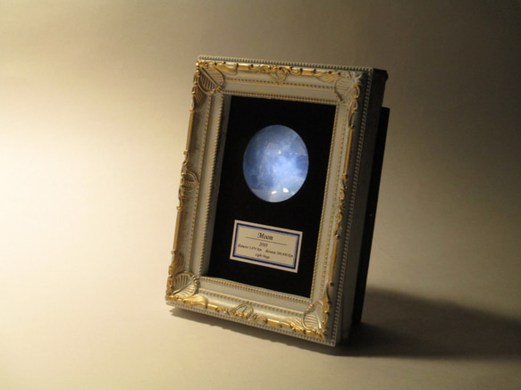 月の標本　ランプ　白額　小（白/黄色光）　GS003WY 3枚目の画像