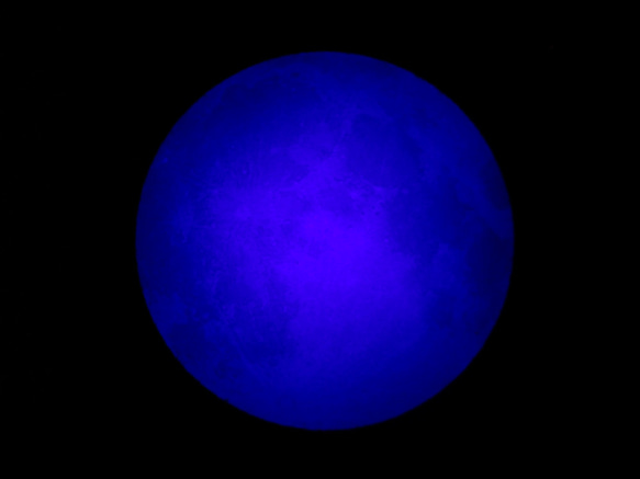 月の標本　ランプ　銀色額　小（白/青色光）　GS005WB 6枚目の画像