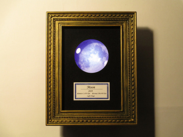 月の標本　ランプ　金額　小（黄/青色光）　GS006YB 1枚目の画像