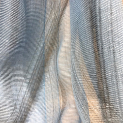 墨染め絹綿麻オーガンジーストール　[ブルー] 4枚目の画像