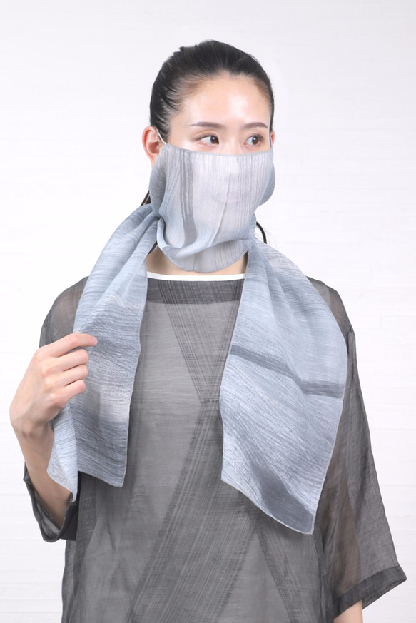 【未使用】kolor 幾何学模様 ストール シルク Instyle Japan スカーフ レディース ストール シルク100% 18色