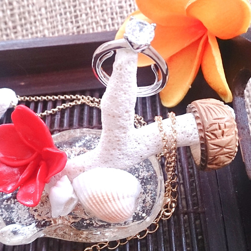 ハワイ サンゴ リング かわいい! 刻印あり14k 【公式通販】