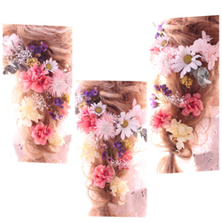 桜入荷♡八重桜×ユーカリヘッドドレス 2枚目の画像