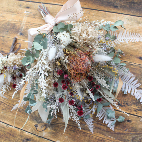 ワイルドストロベリー骨3本分リブバングル値下げしました