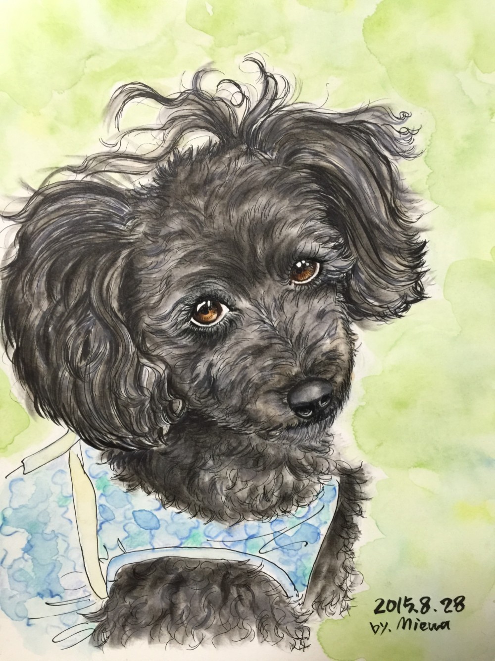 貴方のペットの似顔絵（イラスト編）描きます。