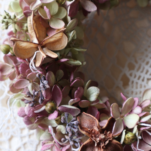 紫陽花クルミリース 1_0e2ebc7879a40d1116e80386ebb6