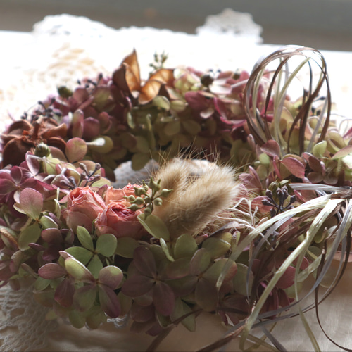 リース　ドライフラワー　紫陽花 リース ドライフラワー 紫陽花 【公式通販】