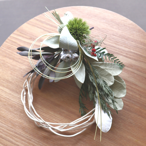 ワイルドフラワーのお正月飾り しめ縄・しめ飾り viento 通販 6563679