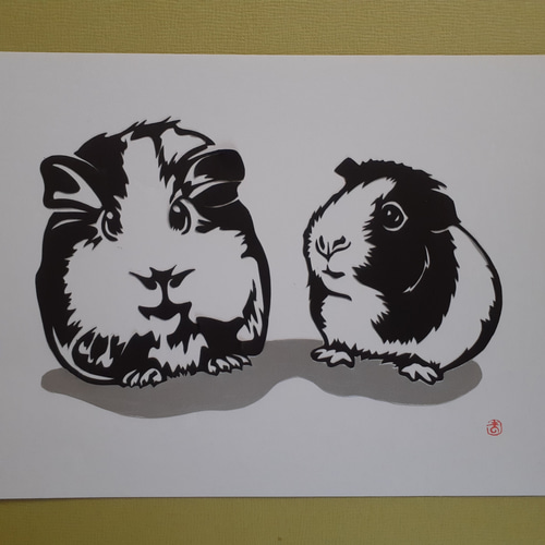 ハムスター　アート　芸術　絵　絵画　可愛い　癒し　動物　原画　インテリア　雑貨 ハムスター アート 芸術 絵 絵画 可愛い 癒し 動物 原画