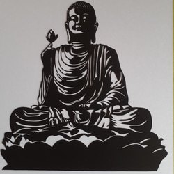 切り絵アート　仏陀 2枚目の画像