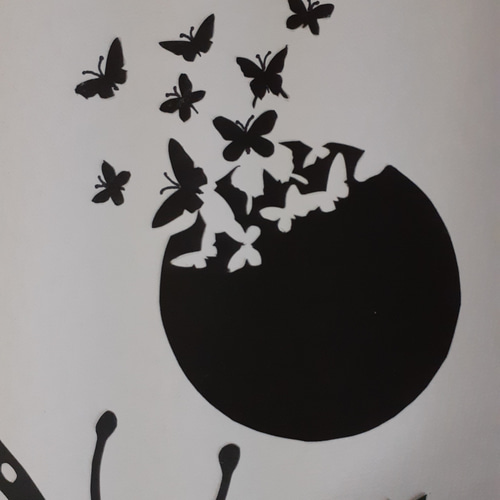 HERMES アートプリント 花と蝶 0_51a090dd8d7d10837e89c17c0f17