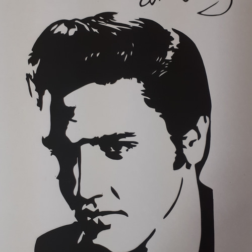 切り絵アート エルビス・プレスリー 切り絵 makochin 通販