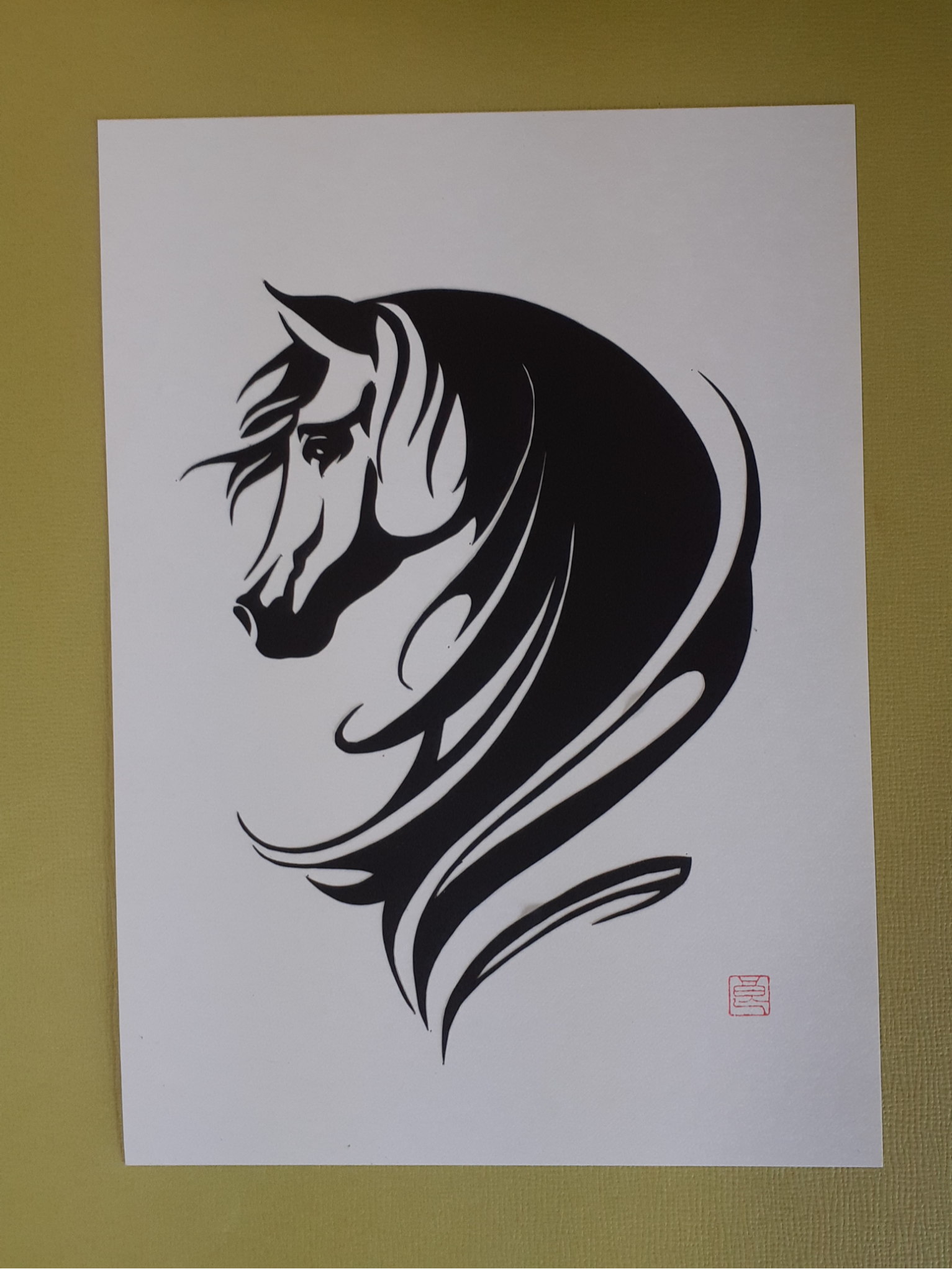木製切り絵アート