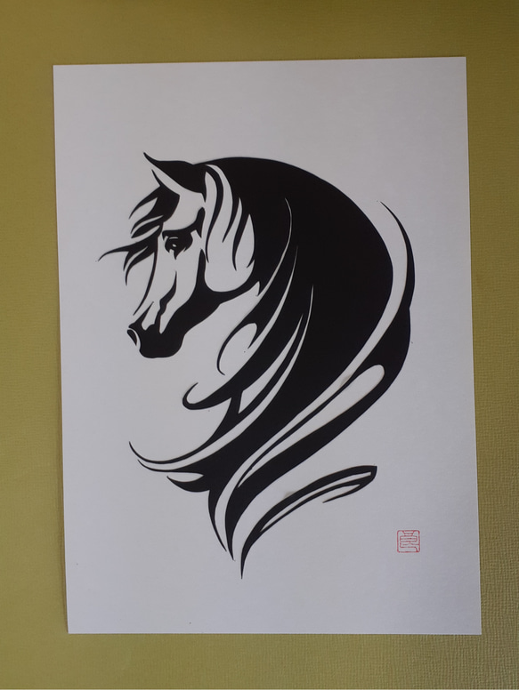 馬の絵の飾りもの 馬の絵