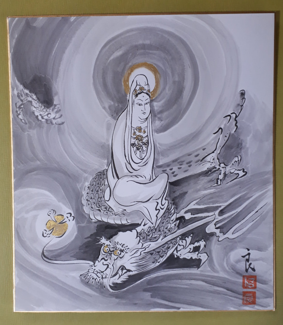 水墨画 龍 絵画 makochin 通販 12201901｜Creema(クリーマ)