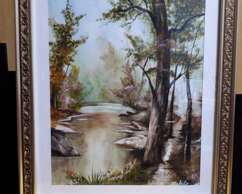 絵画 水面 water surface/水面 絵画 斉藤秀敏/Hidetoshi Saito 通販