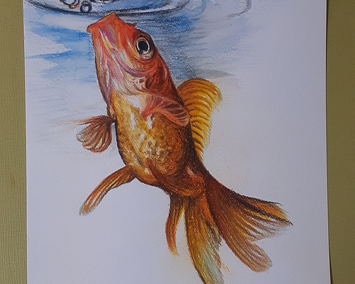 絵画　金魚 金魚」 by 岩谷 康世｜Artmeter｜暮らしを彩るアートが、きっと