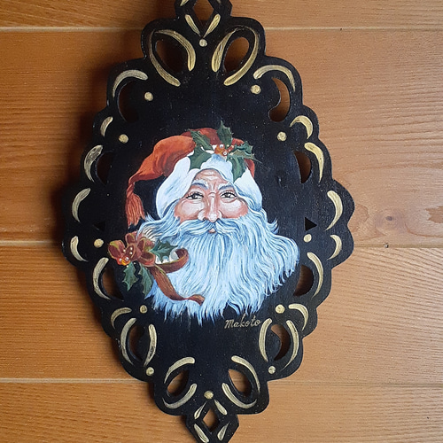 トールペイント サンタクロース 絵画 makochin 通販 12857744｜Creema