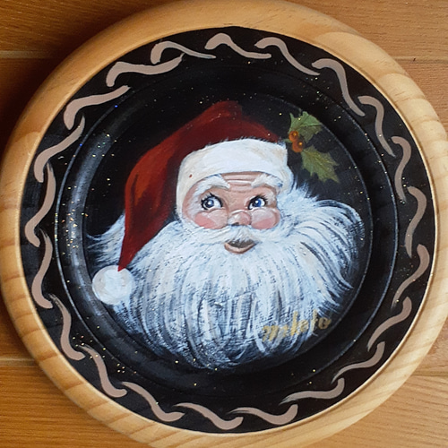 トールペイント作品　ひまわり　サンタクロース トールペイント作品 ひまわり様専用 サンタクロース