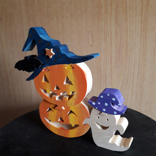 組み木 ハロウィンA その他アート makochin 通販 6251785