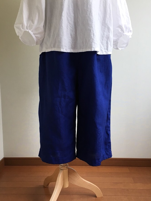 ロイヤルブルーリネンパンツ