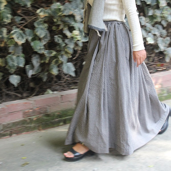 也可以是背帶褲◉ Maxi Long 2way Skirt Black 第1張的照片