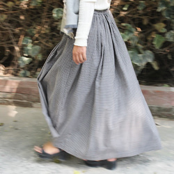 也可以是背帶褲◉ Maxi Long 2way Skirt Black 第4張的照片