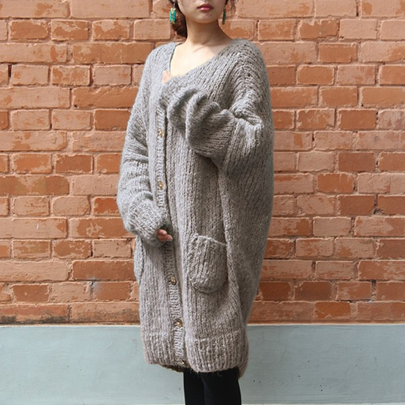 和リン　アクネストゥディオ　定価5.1万　モヘアカーディガン　ロング 和リン様専用 アクネストゥディオ 定価5.1万 モヘアカーディガン