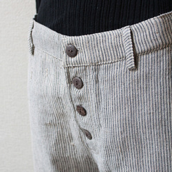 L尺寸手工編織的條紋袋鼠褲 第8張的照片