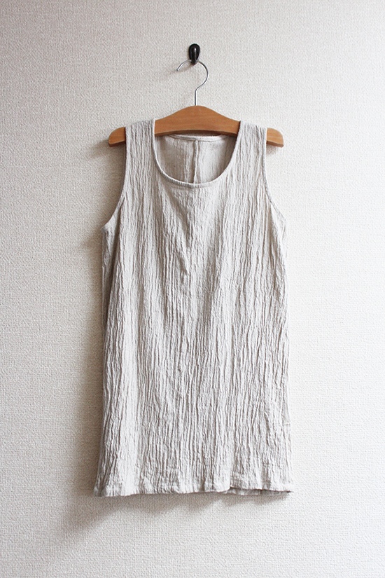 クリンクルシルク タンクトップ