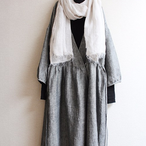 リネンカシュクールワンピース ワンピース tsutsumu 通販 5561715