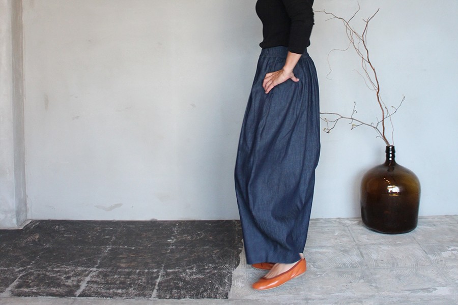 Sサイズ　デニムバルーンパンツ