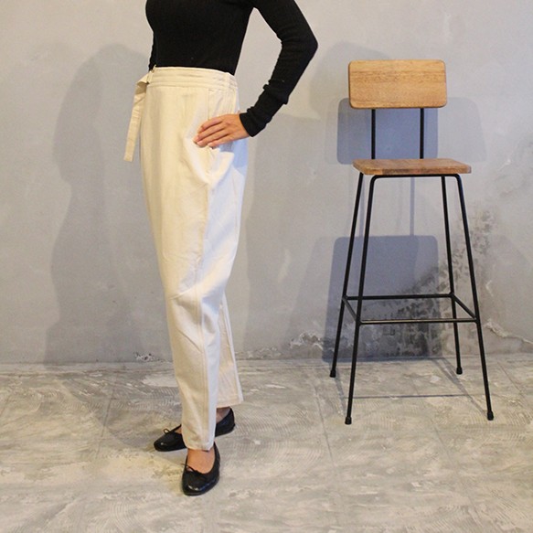 生成りキャンバス　ピエロパンツ